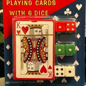 Playing Cards with Dice Set